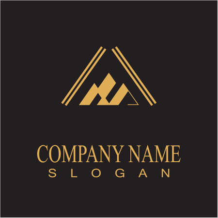 Mountain icon Logo Template Vector illustration designのイラスト素材