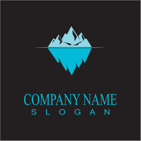 Ice berg Logo Template vector symbol natureのイラスト素材