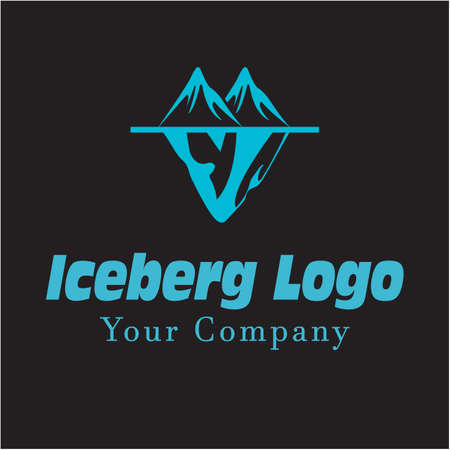 Ice berg Logo Template vector symbol natureのイラスト素材