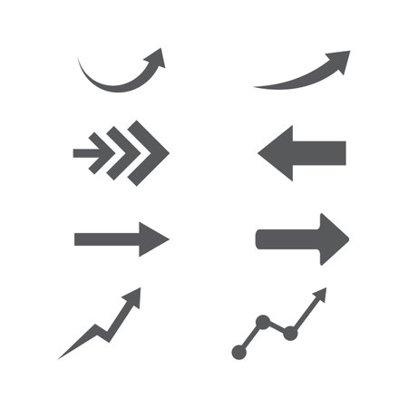 Arrow vector illustration icon Template designのイラスト素材
