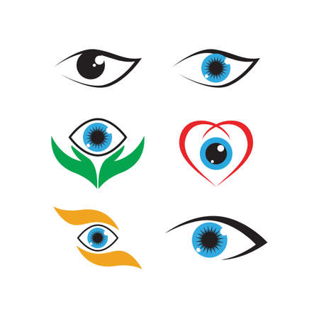 Branding Identity Corporate Eye Care vector logo designのイラスト素材