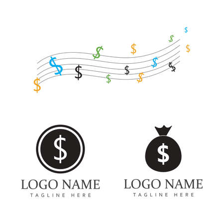 Money Bag icon Template vector illustration designのイラスト素材