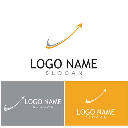Arrow vector illustration icon Logo Template designのイラスト素材