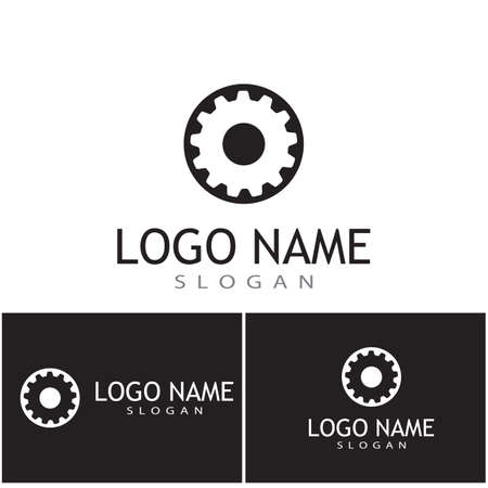 Gear Logo Template vector icon illustration designのイラスト素材