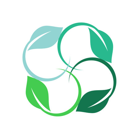 Green leaf logo ecology nature element vector iconのイラスト素材
