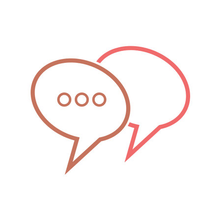 Speech bubble Logo template vector illustrationのイラスト素材