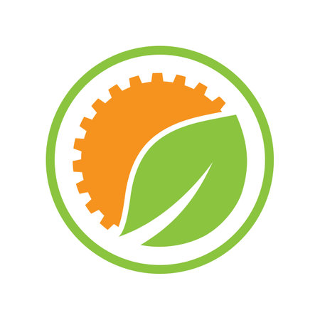 Gear Logo Template vector icon illustration designのイラスト素材