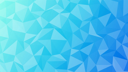 Abstract vector polygonal background. Blue gradient texture composed of triangles. Vector imitation of crumpled paper. Texture imitating shardsのイラスト素材