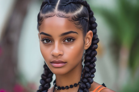 Explore the beauty of big braids hairstyles! From intricate cornrows to oversized box braids, discover stunning and trendy braided looks that make a bold statement for any occasion. Elevate your hairstyle game with these fashionable and eye-catching big braidsの素材