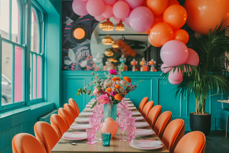 Transport your hen party to the past with Retro DÃ©cor. Embrace the charm of vintage vibes, creating a timelessly chic celebration. Elevate your hen party with nostalgic touches, retro colors, and classic decor for a stylish and unforgettable eventの素材