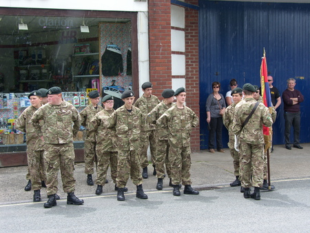 Army cadets in a groupのeditorial素材