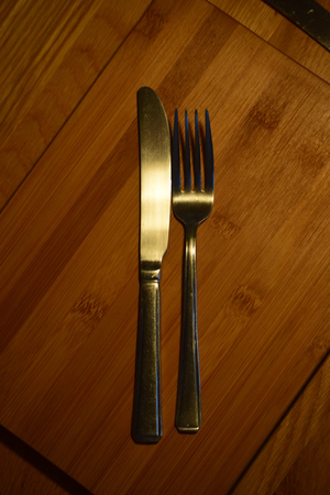 Knife and forksの写真素材