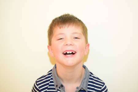 Young boy smilingの写真素材