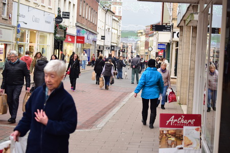 Shopping in Barnstaple Devonのeditorial素材