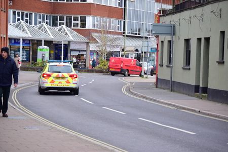 Devon and Cornwall police carのeditorial素材
