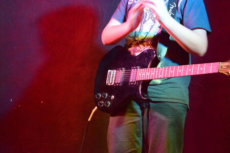 Playing the Guitarの写真素材