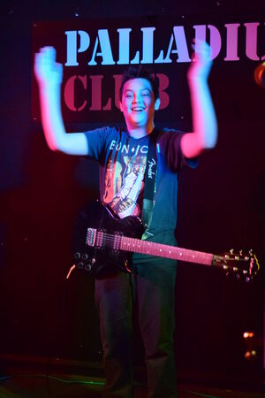 Playing the Guitarの写真素材