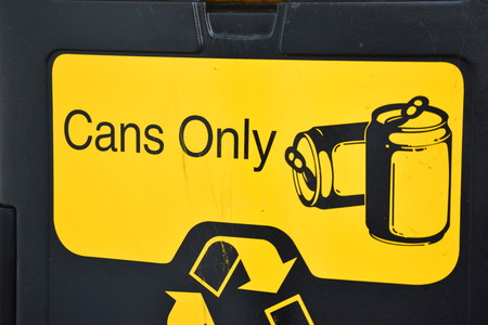 Cans only signの写真素材