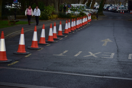 Traffic conesのeditorial素材