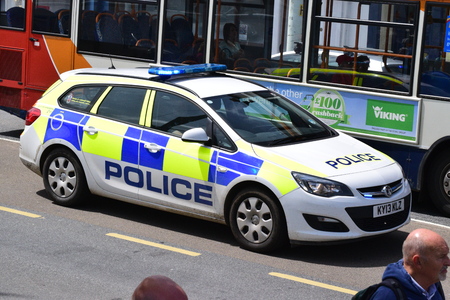Police carのeditorial素材
