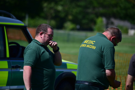 Event first aid cover at Bideford Heritage day 2015のeditorial素材