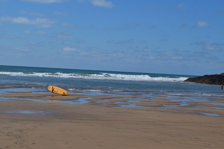 RNLI Lifeguards on duty at Budeのeditorial素材