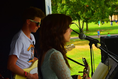 Bideford Summer fete in Bideford park 2014のeditorial素材