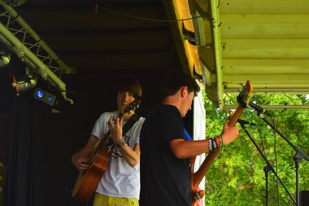 Bideford Summer fete in Bideford park 2014のeditorial素材