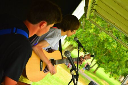 Bideford Summer fete in Bideford park 2014のeditorial素材