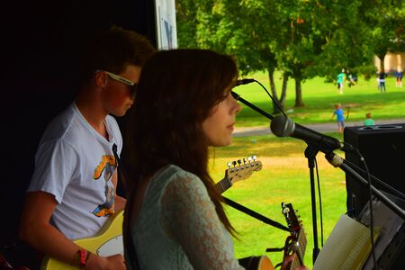 Bideford Summer fete in Bideford park 2014のeditorial素材