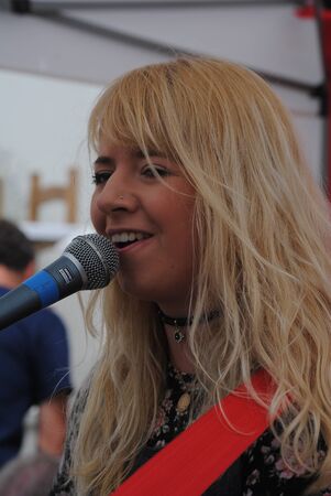 Sophie Sutton at Pilton Green man Festival Saturday 18th July 2015のeditorial素材