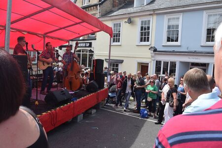 Barnstaple - Saturday 18th July 2015 Pliton Green man festivalのeditorial素材