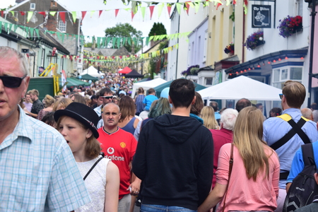 Barnstaple - Saturday 18th July 2015 Pliton Green man festivalのeditorial素材