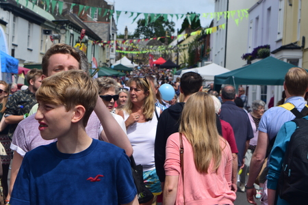 Barnstaple - Saturday 18th July 2015 Pliton Green man festivalのeditorial素材