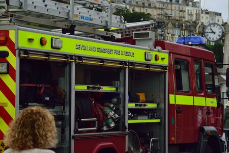 Fire engine close upのeditorial素材