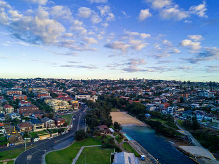 Aerial view of Clovelly, Sydney, Australiaの写真素材