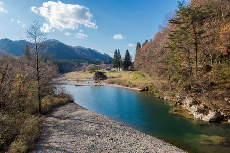 The view at Dakigaeri Valley, Akita, Japanの写真素材