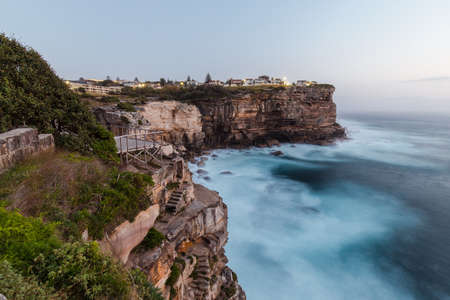 A view over Diamond Bay, NSW in clear morning.の写真素材
