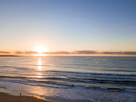 Sunrise view over the beach.の写真素材