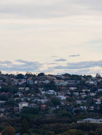 Housing around Sydney eastern suburb view in the afternoon.のeditorial素材