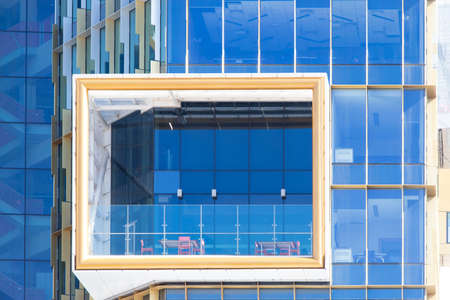 Newcastle, Australia - July 29, 2020: Open air balcony at University of Newcastle.