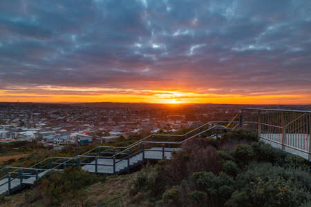 Sunset view at Newcastle city, Australia.