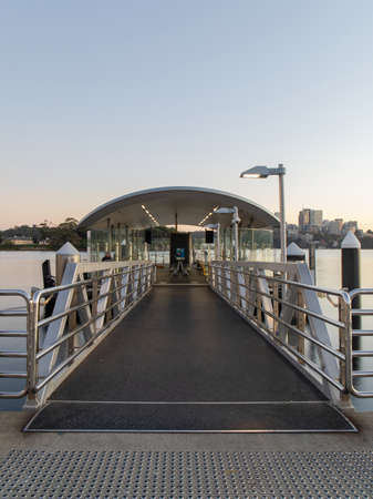 Sydney, Australia - March 28, 2021: Balmain East Wharf in the morning.のeditorial素材