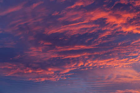 A beautiful sky during sunrise.の写真素材