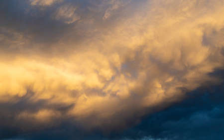 Dramatic cloud formation at sunset time.の写真素材