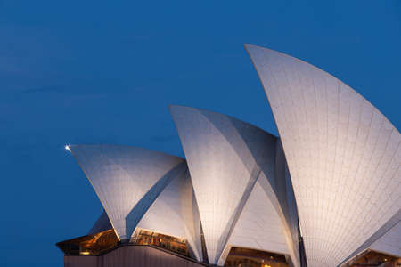 Sydney, Australia - December 24, 2021: Close-up view of Sydney Opera House.のeditorial素材