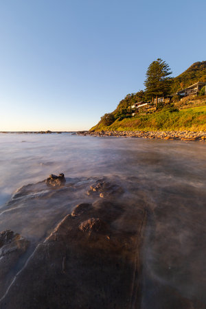 Morning view of Coalcliff Beach, Sydney, Australia.の写真素材