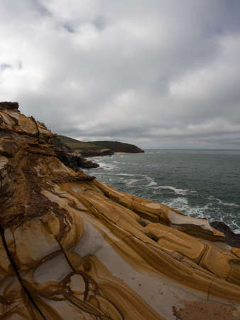 Cloudy day view of Bouddi National Park coastline, Sydney, Australia.の写真素材