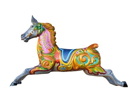 A Horse from a Fun Fair Carousel Ride.の写真素材