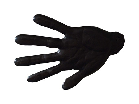 An Artistic Black Model Cast Iron Hand.